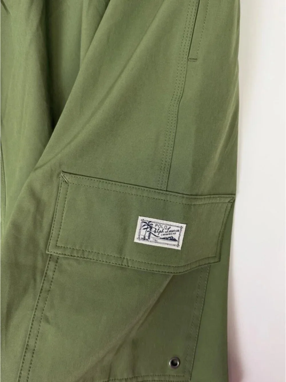 Polo Ralph Lauren Swim Trunks Big & Tall 2XLT Green Board Shorts Mesh NWT